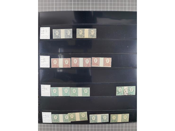 1920/22, interessante, meist postfrische und gestempelte Sammlung inkl. Dienstmarken mit besseren Marken, Farben, Plattenfehl