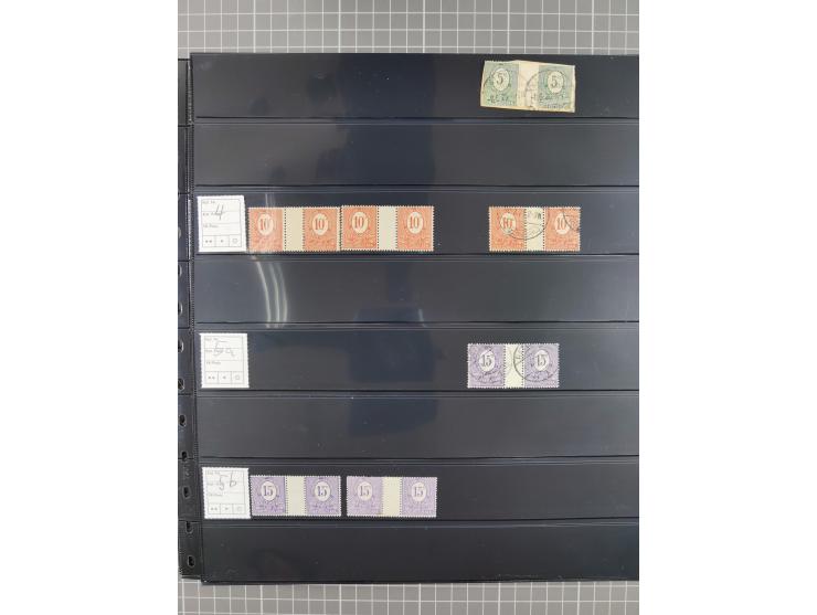 1920/22, interessante, meist postfrische und gestempelte Sammlung inkl. Dienstmarken mit besseren Marken, Farben, Plattenfehl