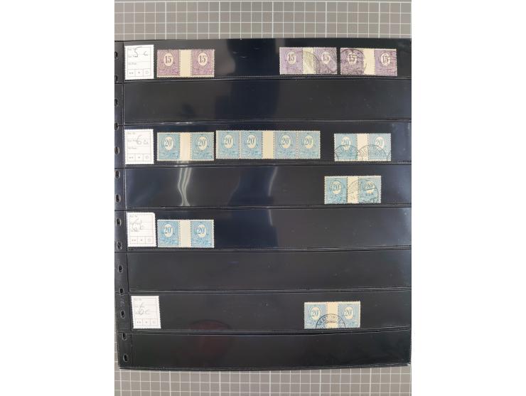 1920/22, interessante, meist postfrische und gestempelte Sammlung inkl. Dienstmarken mit besseren Marken, Farben, Plattenfehl