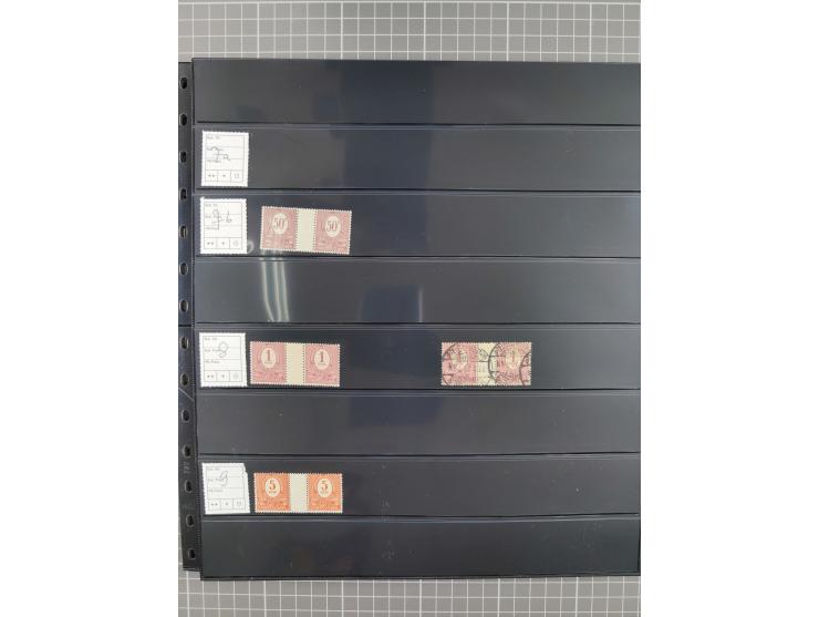 1920/22, interessante, meist postfrische und gestempelte Sammlung inkl. Dienstmarken mit besseren Marken, Farben, Plattenfehl