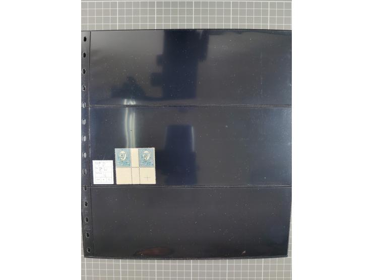 1920/22, interessante, meist postfrische und gestempelte Sammlung inkl. Dienstmarken mit besseren Marken, Farben, Plattenfehl