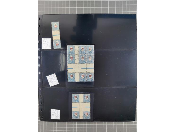 1920/22, interessante, meist postfrische und gestempelte Sammlung inkl. Dienstmarken mit besseren Marken, Farben, Plattenfehl