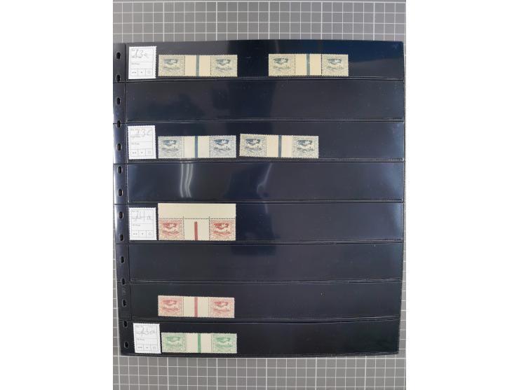 1920/22, interessante, meist postfrische und gestempelte Sammlung inkl. Dienstmarken mit besseren Marken, Farben, Plattenfehl