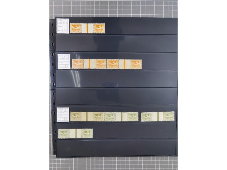 1920/22, interessante, meist postfrische und gestempelte Sammlung inkl. Dienstmarken mit besseren Marken, Farben, Plattenfehl