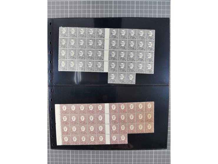 1920/22, interessante, meist postfrische und gestempelte Sammlung inkl. Dienstmarken mit besseren Marken, Farben, Plattenfehl