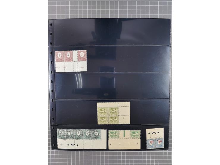 1920/22, interessante, meist postfrische und gestempelte Sammlung inkl. Dienstmarken mit besseren Marken, Farben, Plattenfehl
