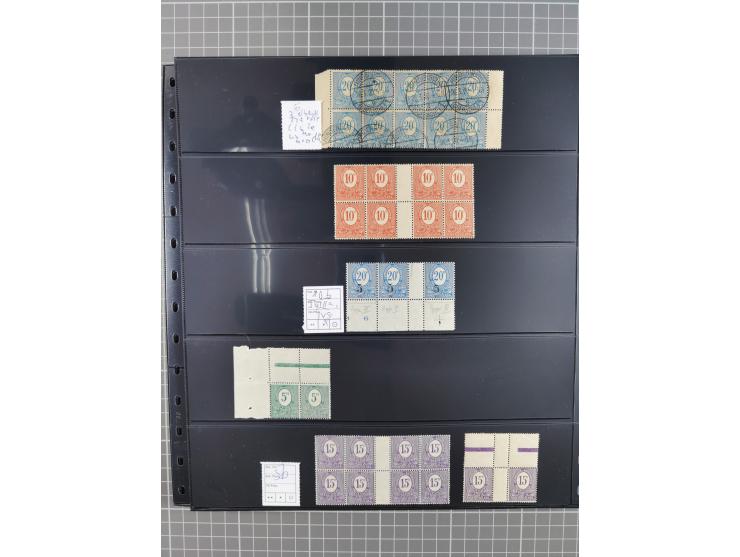 1920/22, interessante, meist postfrische und gestempelte Sammlung inkl. Dienstmarken mit besseren Marken, Farben, Plattenfehl