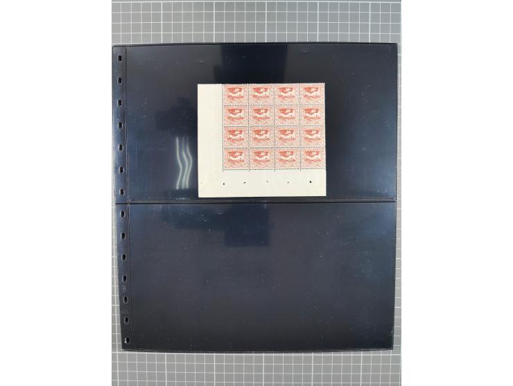 1920/22, interessante, meist postfrische und gestempelte Sammlung inkl. Dienstmarken mit besseren Marken, Farben, Plattenfehl