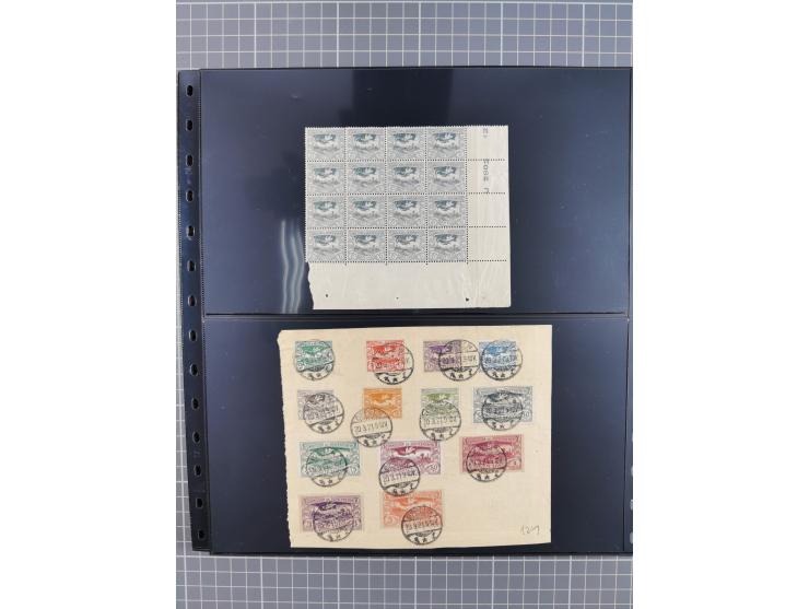 1920/22, interessante, meist postfrische und gestempelte Sammlung inkl. Dienstmarken mit besseren Marken, Farben, Plattenfehl