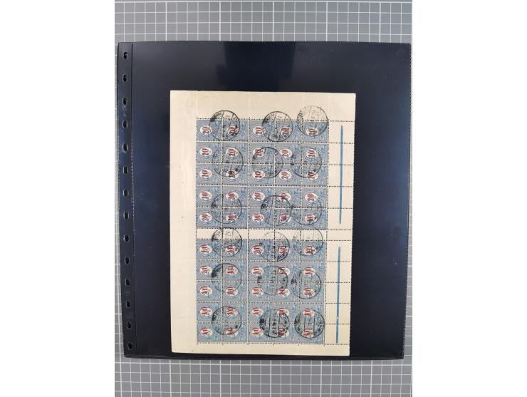 1920/22, interessante, meist postfrische und gestempelte Sammlung inkl. Dienstmarken mit besseren Marken, Farben, Plattenfehl