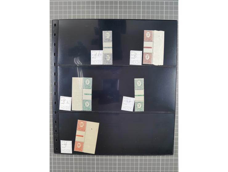 1920/22, interessante, meist postfrische und gestempelte Sammlung inkl. Dienstmarken mit besseren Marken, Farben, Plattenfehl