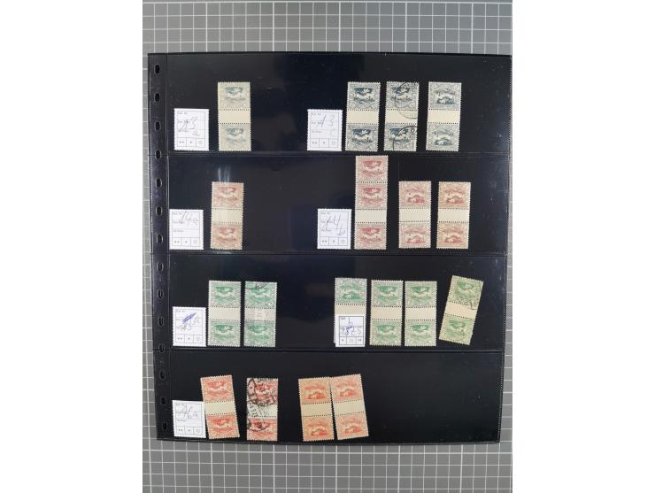 1920/22, interessante, meist postfrische und gestempelte Sammlung inkl. Dienstmarken mit besseren Marken, Farben, Plattenfehl