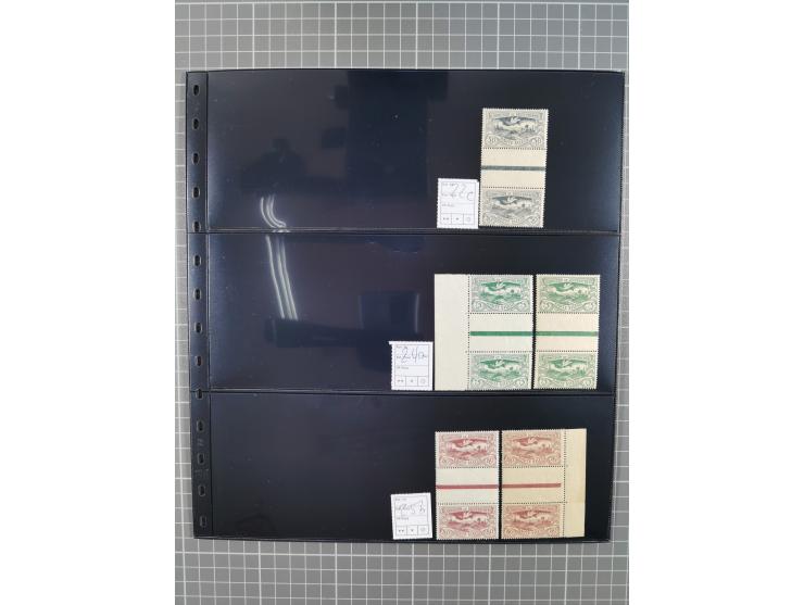 1920/22, interessante, meist postfrische und gestempelte Sammlung inkl. Dienstmarken mit besseren Marken, Farben, Plattenfehl