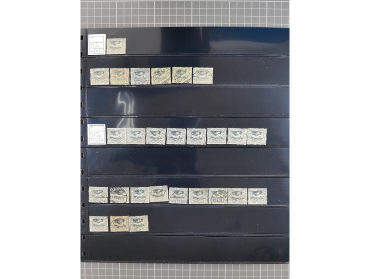 1920/22, interessante, meist postfrische und gestempelte Sammlung inkl. Dienstmarken mit besseren Marken, Farben, Plattenfehl