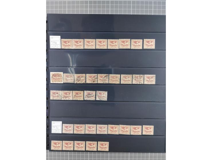 1920/22, interessante, meist postfrische und gestempelte Sammlung inkl. Dienstmarken mit besseren Marken, Farben, Plattenfehl