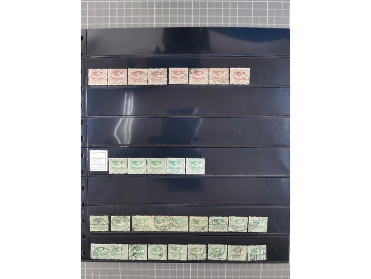 1920/22, interessante, meist postfrische und gestempelte Sammlung inkl. Dienstmarken mit besseren Marken, Farben, Plattenfehl