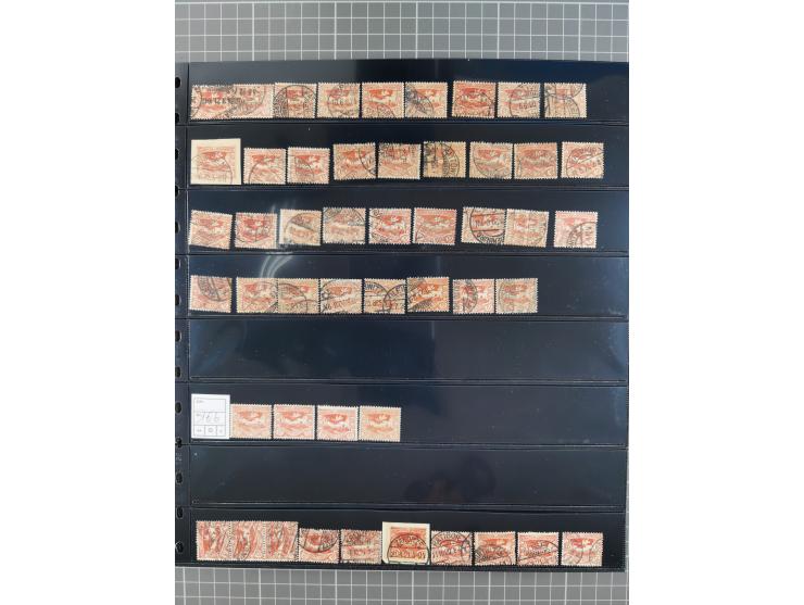 1920/22, interessante, meist postfrische und gestempelte Sammlung inkl. Dienstmarken mit besseren Marken, Farben, Plattenfehl