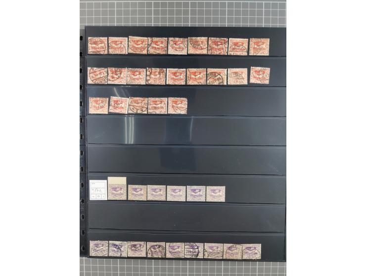 1920/22, interessante, meist postfrische und gestempelte Sammlung inkl. Dienstmarken mit besseren Marken, Farben, Plattenfehl