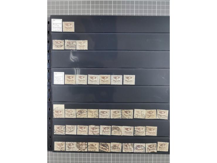 1920/22, interessante, meist postfrische und gestempelte Sammlung inkl. Dienstmarken mit besseren Marken, Farben, Plattenfehl