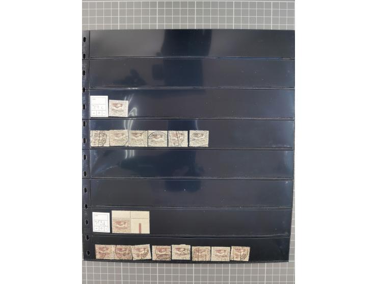 1920/22, interessante, meist postfrische und gestempelte Sammlung inkl. Dienstmarken mit besseren Marken, Farben, Plattenfehl