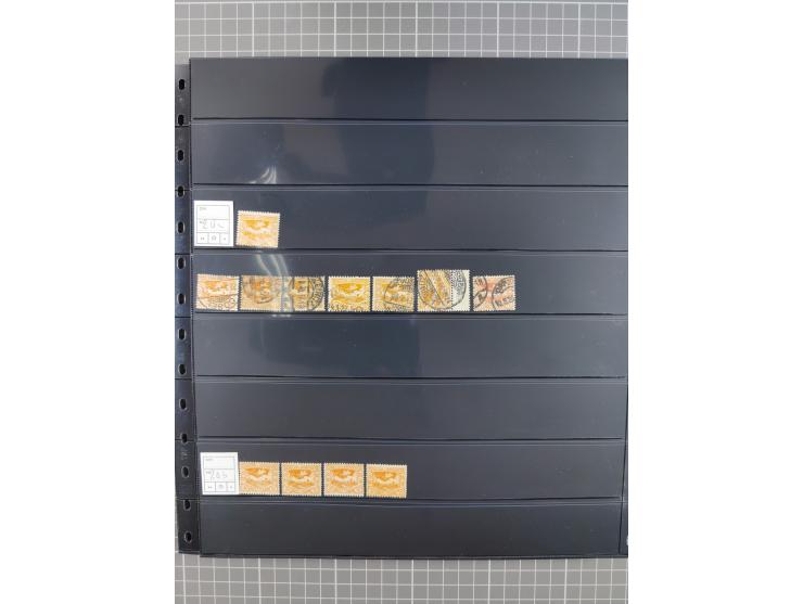 1920/22, interessante, meist postfrische und gestempelte Sammlung inkl. Dienstmarken mit besseren Marken, Farben, Plattenfehl