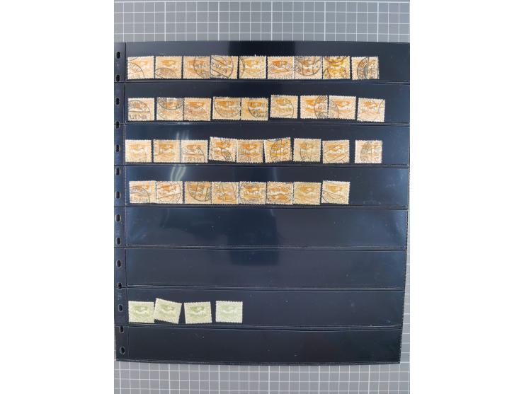 1920/22, interessante, meist postfrische und gestempelte Sammlung inkl. Dienstmarken mit besseren Marken, Farben, Plattenfehl