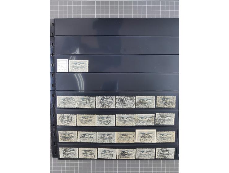 1920/22, interessante, meist postfrische und gestempelte Sammlung inkl. Dienstmarken mit besseren Marken, Farben, Plattenfehl