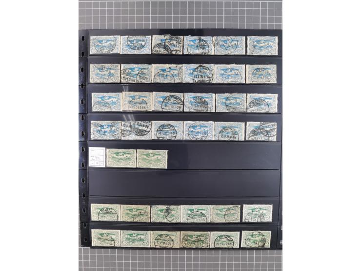 1920/22, interessante, meist postfrische und gestempelte Sammlung inkl. Dienstmarken mit besseren Marken, Farben, Plattenfehl