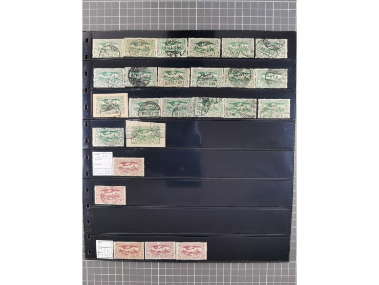 1920/22, interessante, meist postfrische und gestempelte Sammlung inkl. Dienstmarken mit besseren Marken, Farben, Plattenfehl