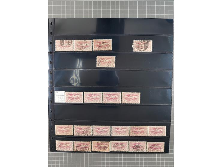 1920/22, interessante, meist postfrische und gestempelte Sammlung inkl. Dienstmarken mit besseren Marken, Farben, Plattenfehl