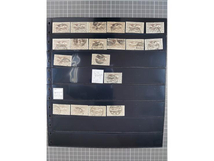 1920/22, interessante, meist postfrische und gestempelte Sammlung inkl. Dienstmarken mit besseren Marken, Farben, Plattenfehl