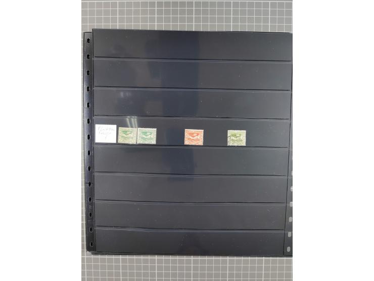 1920/22, interessante, meist postfrische und gestempelte Sammlung inkl. Dienstmarken mit besseren Marken, Farben, Plattenfehl