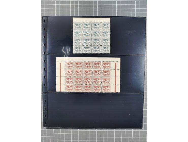 1920/22, interessante, meist postfrische und gestempelte Sammlung inkl. Dienstmarken mit besseren Marken, Farben, Plattenfehl