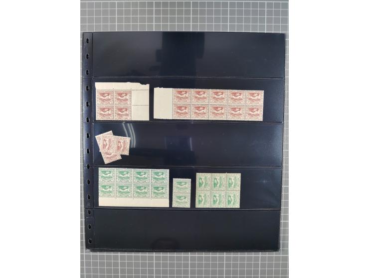 1920/22, interessante, meist postfrische und gestempelte Sammlung inkl. Dienstmarken mit besseren Marken, Farben, Plattenfehl