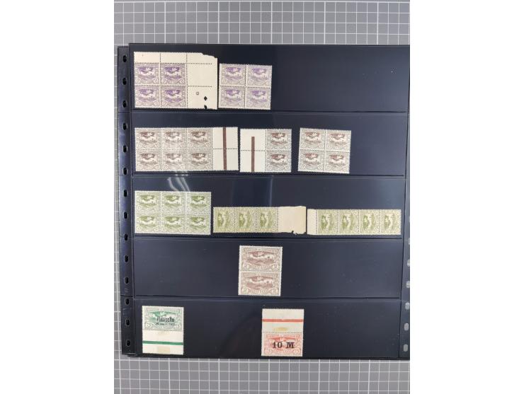 1920/22, interessante, meist postfrische und gestempelte Sammlung inkl. Dienstmarken mit besseren Marken, Farben, Plattenfehl