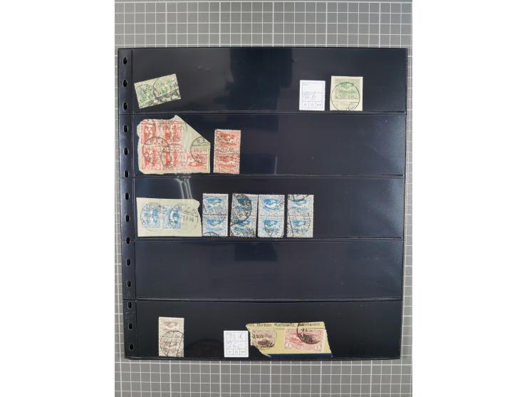 1920/22, interessante, meist postfrische und gestempelte Sammlung inkl. Dienstmarken mit besseren Marken, Farben, Plattenfehl