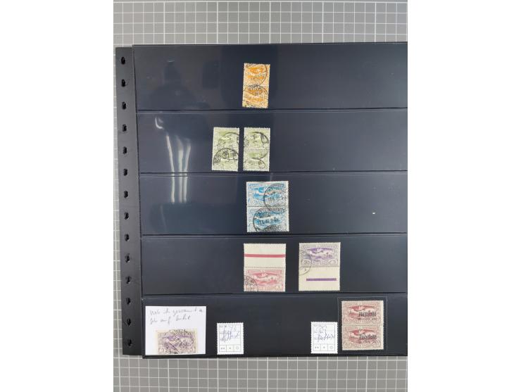 1920/22, interessante, meist postfrische und gestempelte Sammlung inkl. Dienstmarken mit besseren Marken, Farben, Plattenfehl