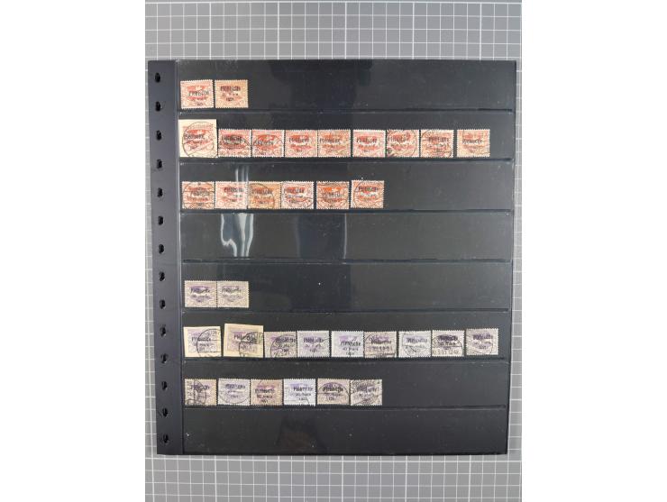 1920/22, interessante, meist postfrische und gestempelte Sammlung inkl. Dienstmarken mit besseren Marken, Farben, Plattenfehl