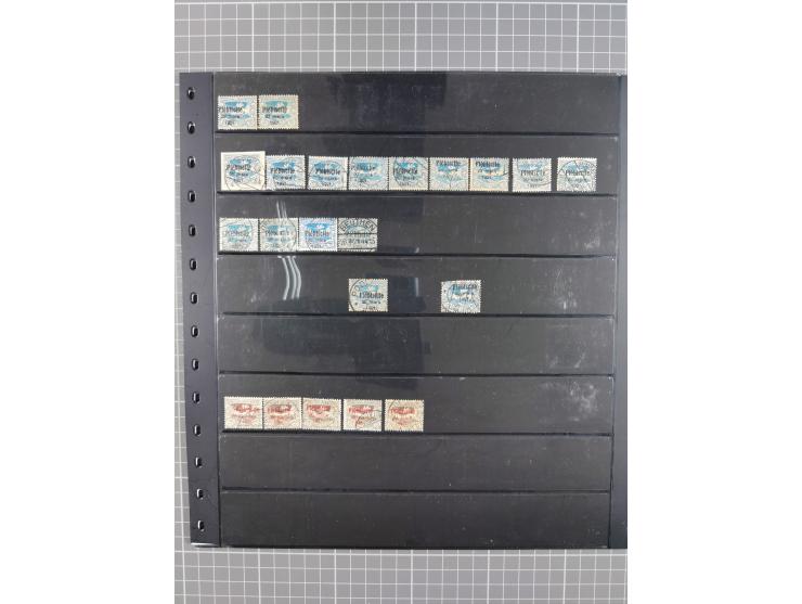 1920/22, interessante, meist postfrische und gestempelte Sammlung inkl. Dienstmarken mit besseren Marken, Farben, Plattenfehl