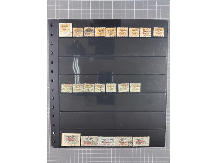 1920/22, interessante, meist postfrische und gestempelte Sammlung inkl. Dienstmarken mit besseren Marken, Farben, Plattenfehl