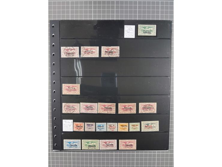 1920/22, interessante, meist postfrische und gestempelte Sammlung inkl. Dienstmarken mit besseren Marken, Farben, Plattenfehl