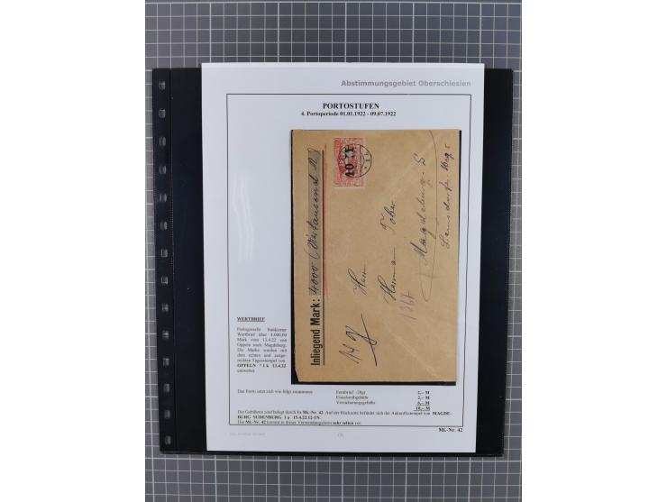 1920/22, interessante, meist postfrische und gestempelte Sammlung inkl. Dienstmarken mit besseren Marken, Farben, Plattenfehl