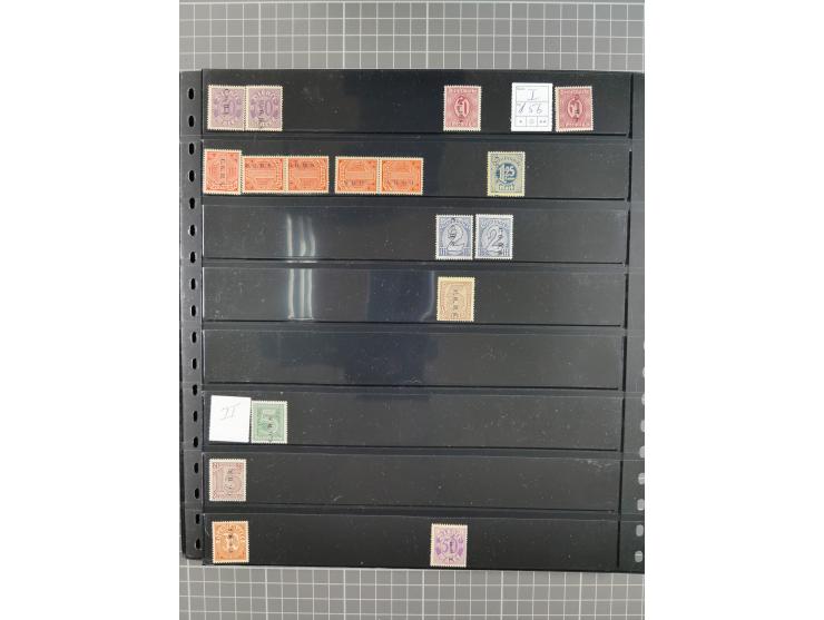 1920/22, interessante, meist postfrische und gestempelte Sammlung inkl. Dienstmarken mit besseren Marken, Farben, Plattenfehl