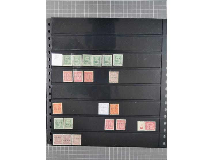 1920/22, interessante, meist postfrische und gestempelte Sammlung inkl. Dienstmarken mit besseren Marken, Farben, Plattenfehl