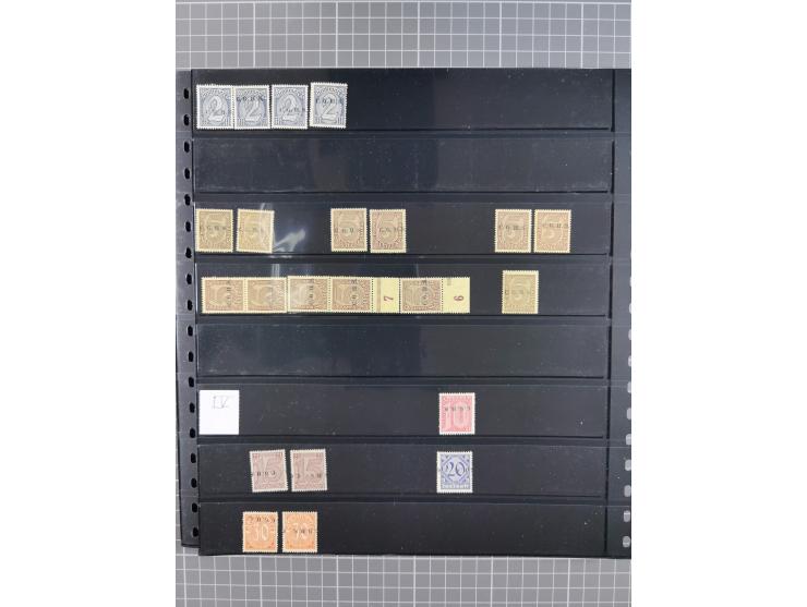 1920/22, interessante, meist postfrische und gestempelte Sammlung inkl. Dienstmarken mit besseren Marken, Farben, Plattenfehl