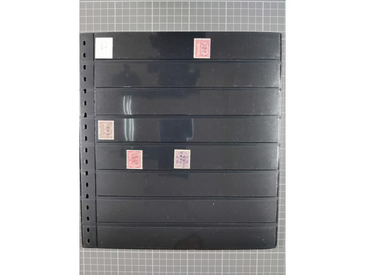 1920/22, interessante, meist postfrische und gestempelte Sammlung inkl. Dienstmarken mit besseren Marken, Farben, Plattenfehl