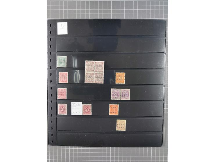 1920/22, interessante, meist postfrische und gestempelte Sammlung inkl. Dienstmarken mit besseren Marken, Farben, Plattenfehl