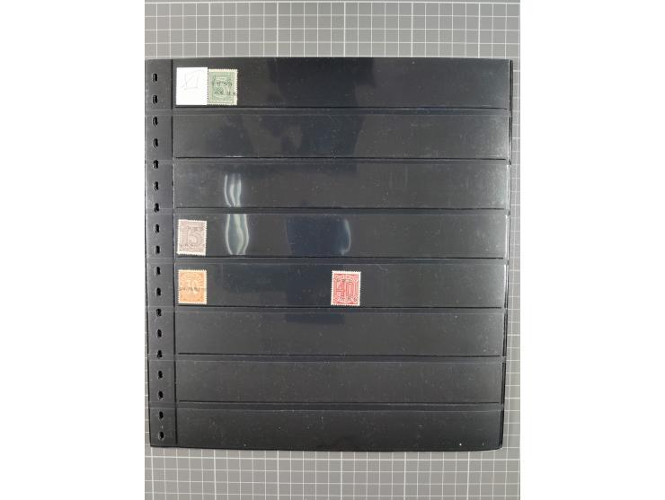 1920/22, interessante, meist postfrische und gestempelte Sammlung inkl. Dienstmarken mit besseren Marken, Farben, Plattenfehl