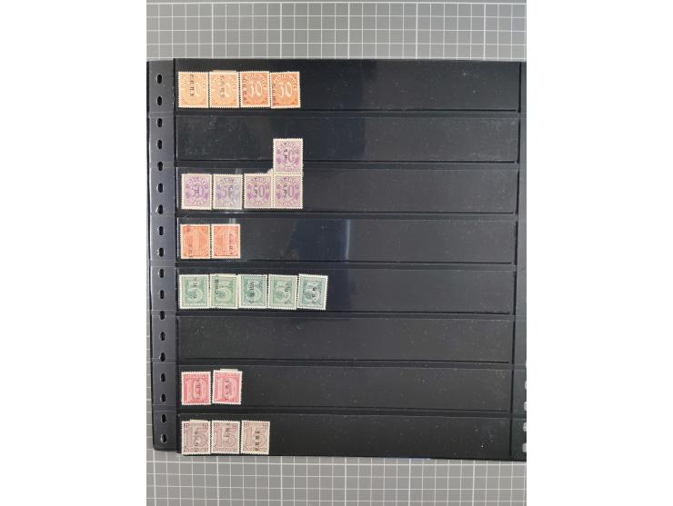 1920/22, interessante, meist postfrische und gestempelte Sammlung inkl. Dienstmarken mit besseren Marken, Farben, Plattenfehl