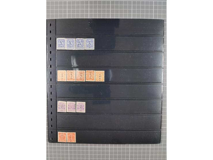 1920/22, interessante, meist postfrische und gestempelte Sammlung inkl. Dienstmarken mit besseren Marken, Farben, Plattenfehl